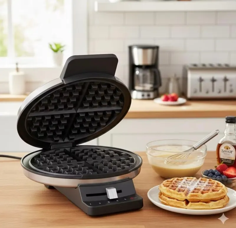 Máquina de Waffle Em Aço Inox 127V-1100W Cuisinart - WMR-CACBR