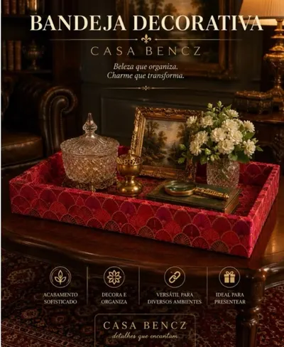 Bandeja Decorativa Artesanal