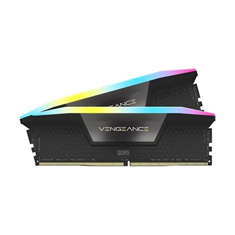 Memória Corsair Vengeance RGB - 32GB (2x16GB), DDR5, 5200Mhz, C40, Preto