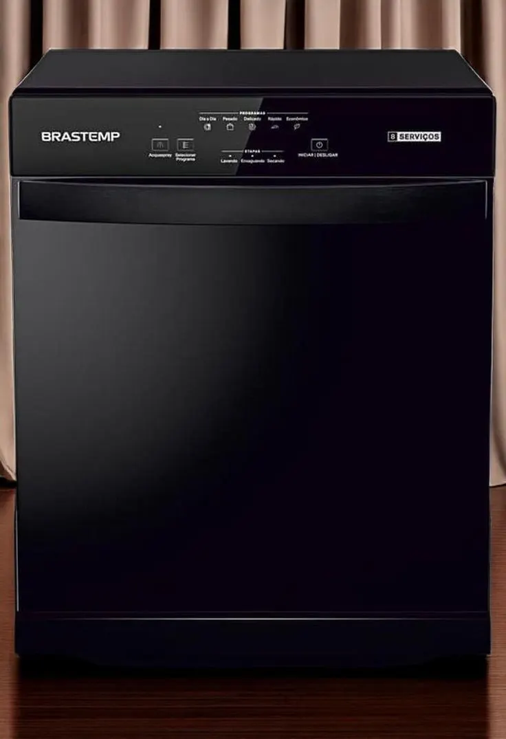 Lava Louças Brastemp 8 Serviços Preta - BLF08AE