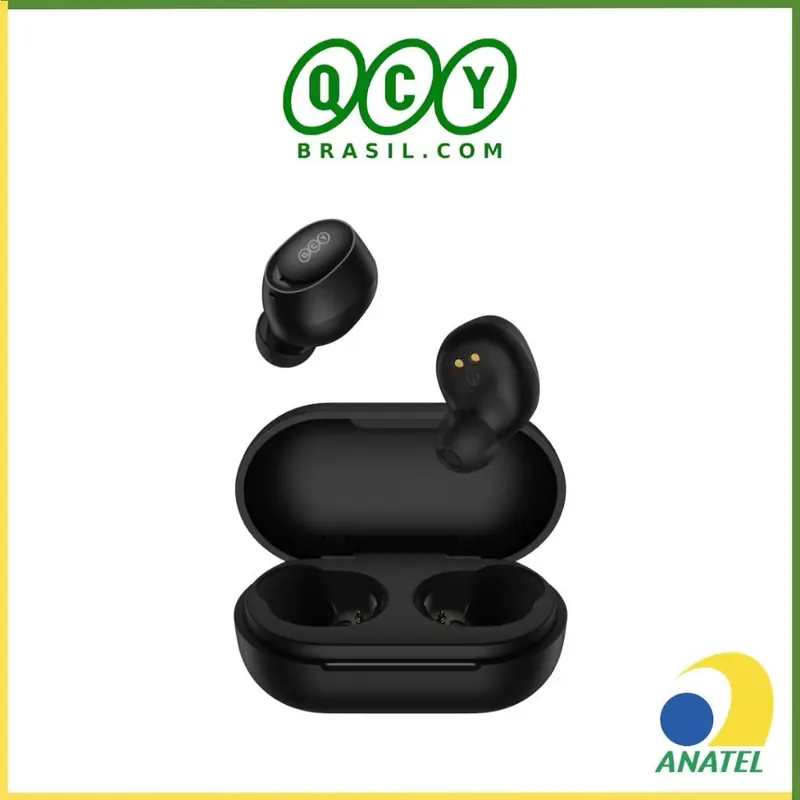 Fone de Ouvido QCY T27 Arcbuds Lite, Sem Fio Bluetooth 5.3 TWS, Cancelamento de Ruído ENC - Branco
