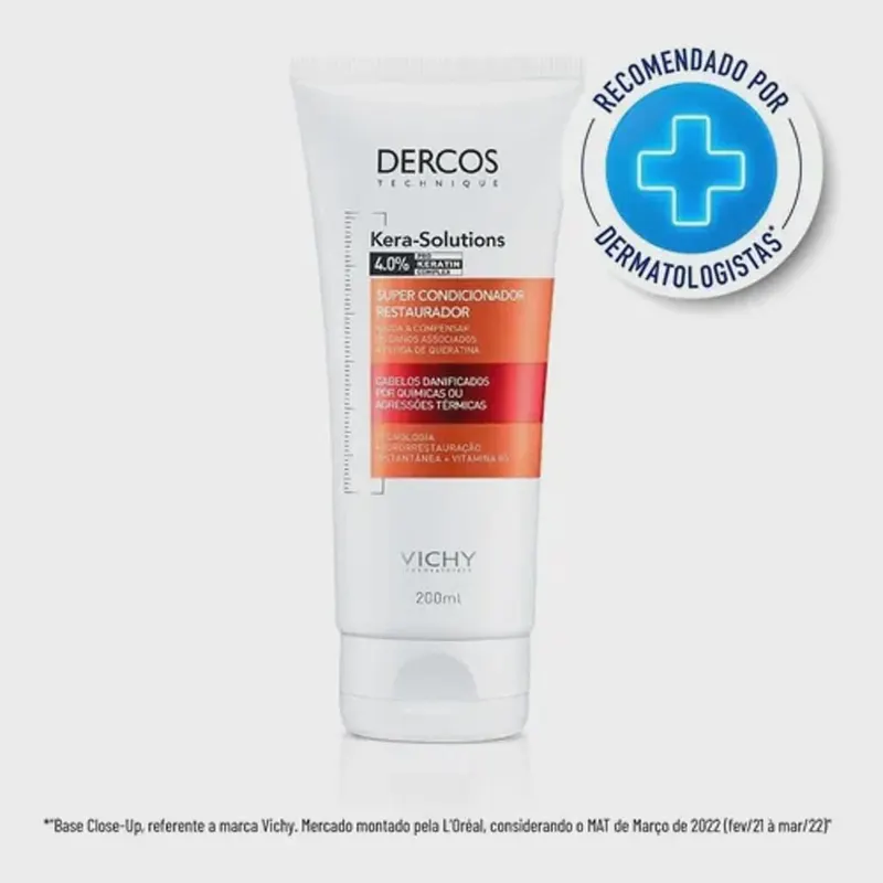 Condicionador Kera Solutions Dercos Vichy 200ml - Loja oficial.