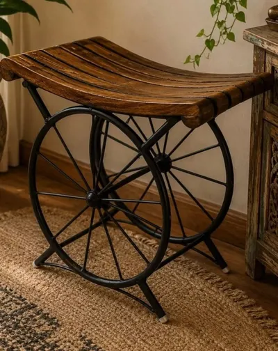BANCO BANQUETA INDIANA ARTISAN