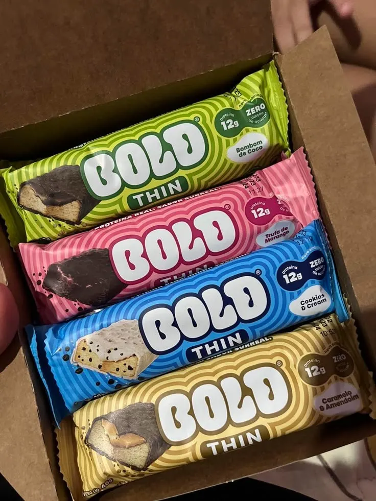 Barra de Proteína BOLD - 14g de Proteína - Caixa Mista com 12 Unidades | 4 Sabores