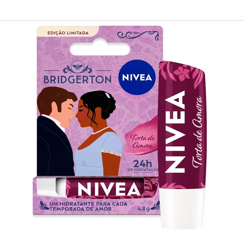 NIVEA Hidratante Labial Torta de Amora Ed. Limitada Bridgerton 4,8g