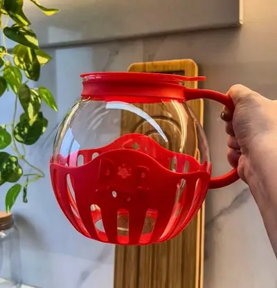 Pipoqueira Micro-ondas Vidro Fitness Óleo 2l Pipoca