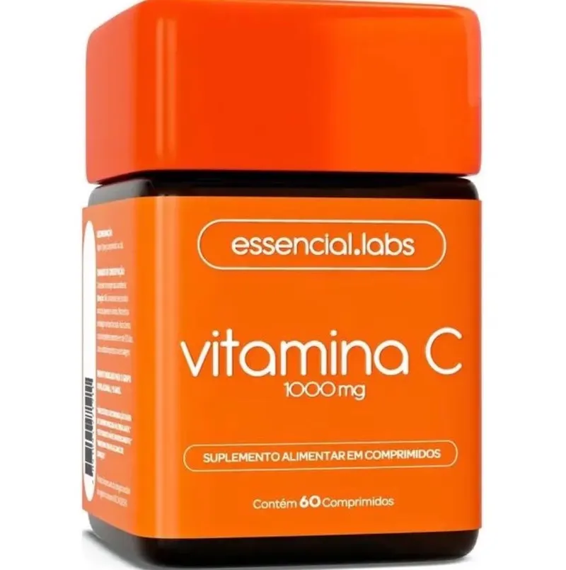 VITAMINA C 1000mg - Fórmula Concentrada e 100% PURA - 60 Doses