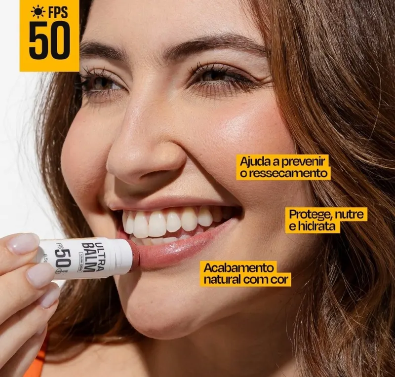 Ultra Balm Protetor Labial com Cor FPS50 FPUVA22 6,5g