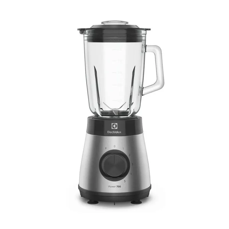Liquidificador Electrolux 700w 1,5L Experience com Copo de Vidro e Tecnologia TruFlow Cor Inox Preto (EBS30)