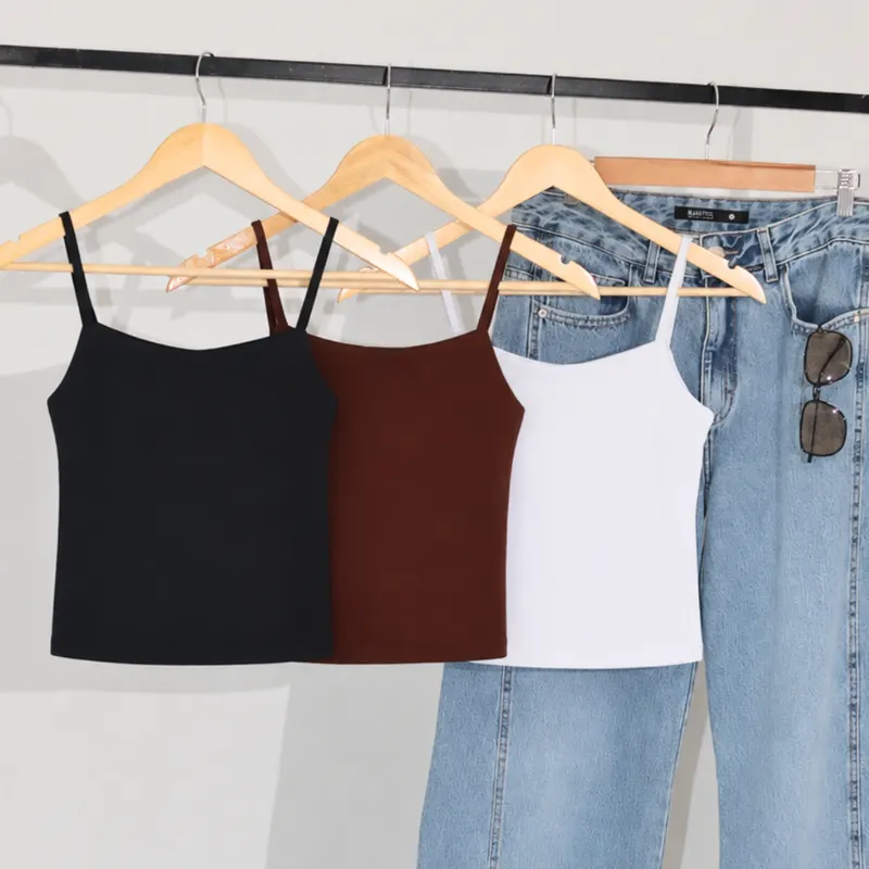 Kit 3 Cropped Feminino Regata Alcinha Suplex Premium Forro Duplo Sem Transparência Casual