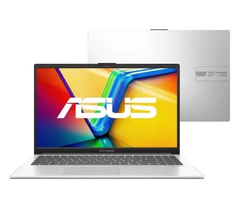 Notebook Asus Vivobook Go E1504GA Intel Core I3 N305 4Gb Ram 256Gb Ssd Linux Keepos Tela 15,6 Fhd Silver - Nj447