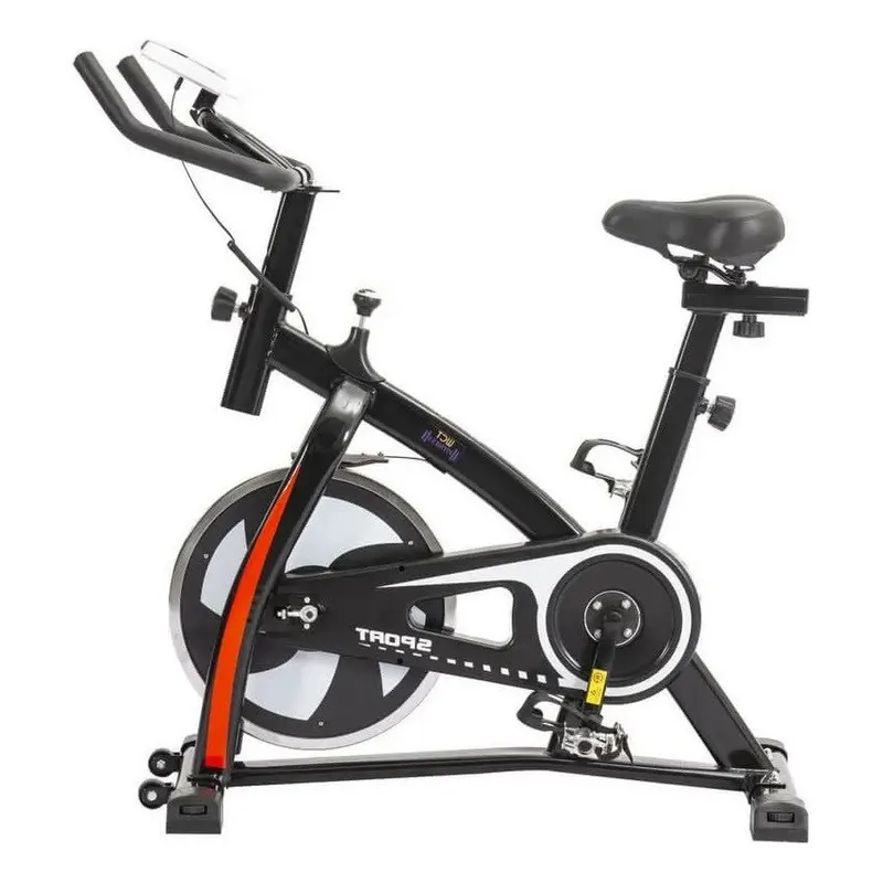 Bicicleta Spinning Wct Fitness 8kg Ergometrica Suporta 140kg Preto