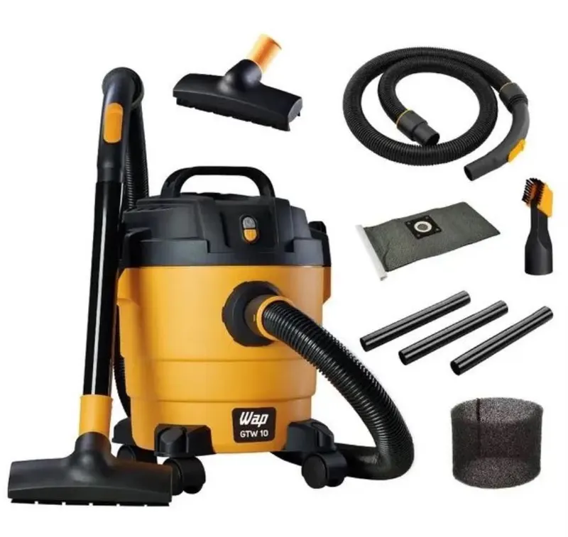 Aspirador De Pó e Água Wap Gtw 10 Compacto 1400w 10 Litros Amarelo