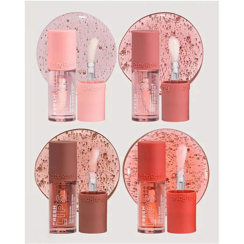 Lip Oil Fresh Lips Ruby Rose Hidratante Labial
