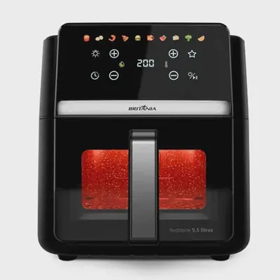 Air Fryer Britânia 9,5l Painel Digital 1800w Baf95a.