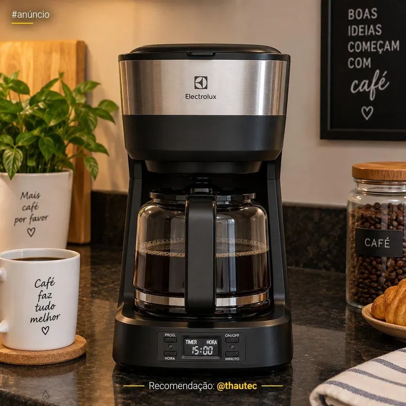 Cafeteira Elétrica Electrolux Experience Programável Com Timer 110v (ECM25)