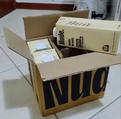 Nude Leite de Aveia Baunilha 1L - Pack 4x