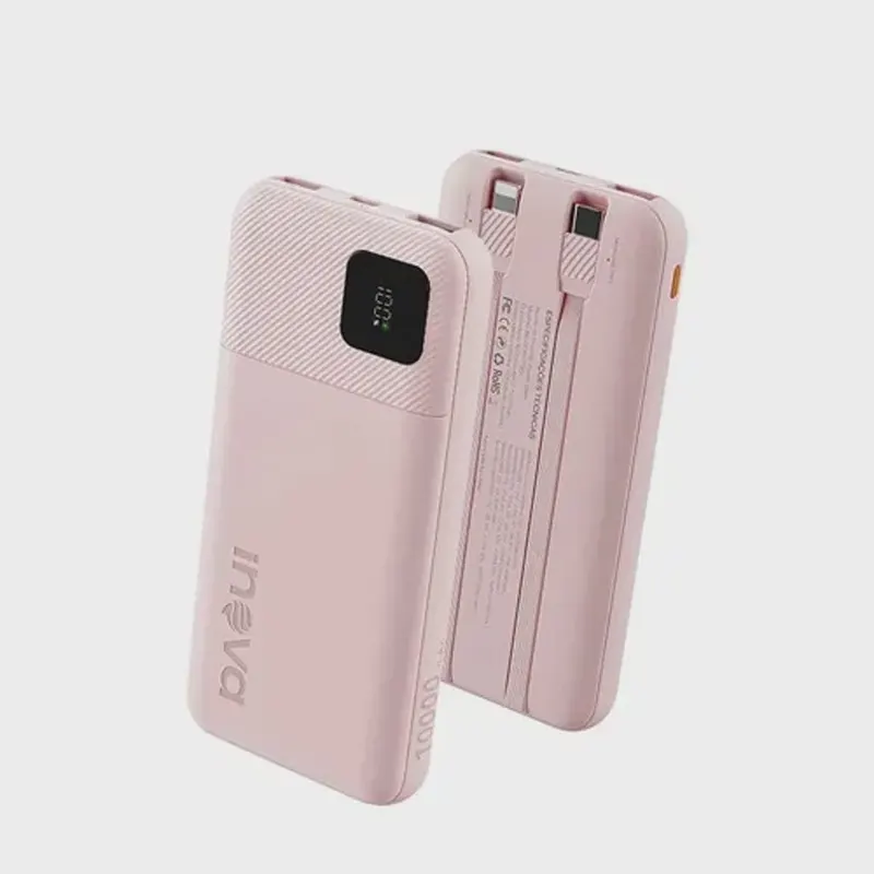 Carregador Portátil inova 10000mah 22.5w Com Display Digital Usb-c / Usb-a Carga Rápida