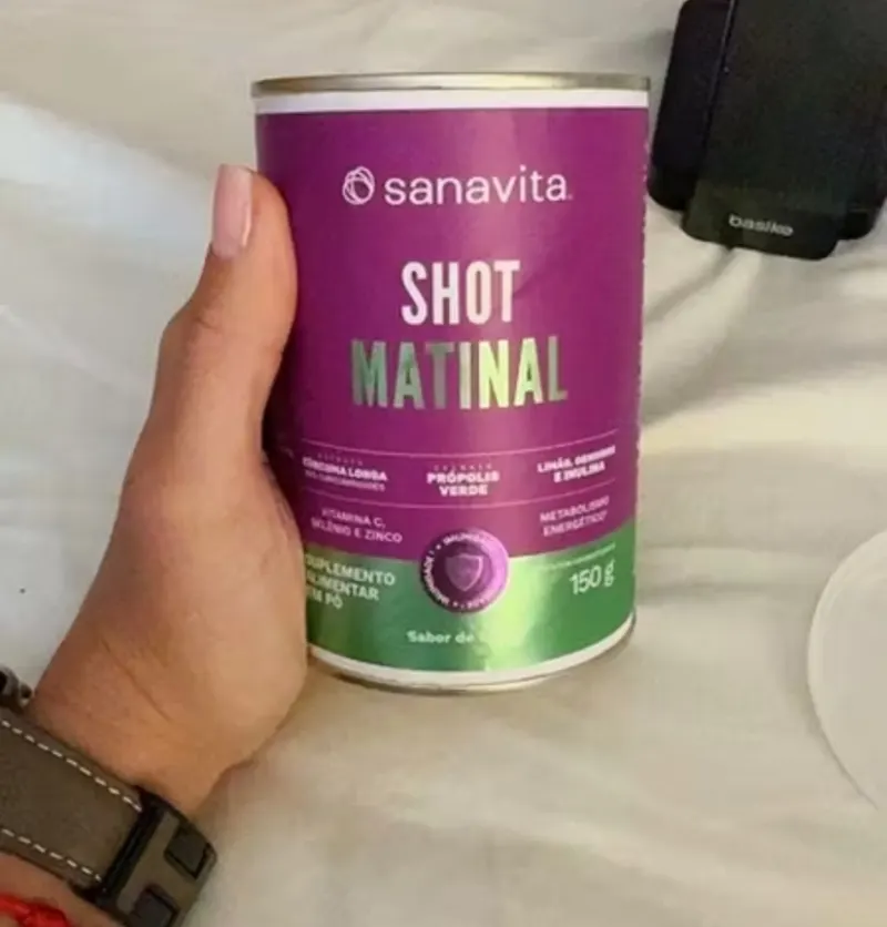 Shot Matinal Sanavita Vitamina C Própolis Gengibre Minerais Sabor Limao 150g
